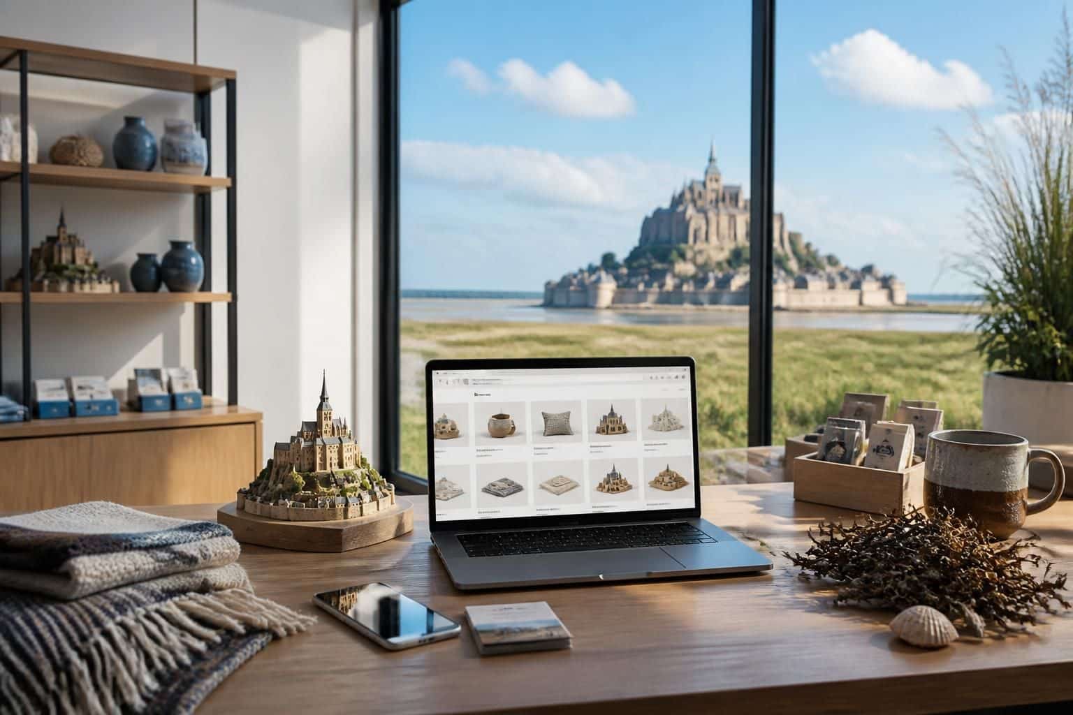 découvrez la boutique en ligne officielle de l'office de tourisme normand du mont saint michel. achetez des souvenirs, produits locaux et guides pour préparer votre visite.
