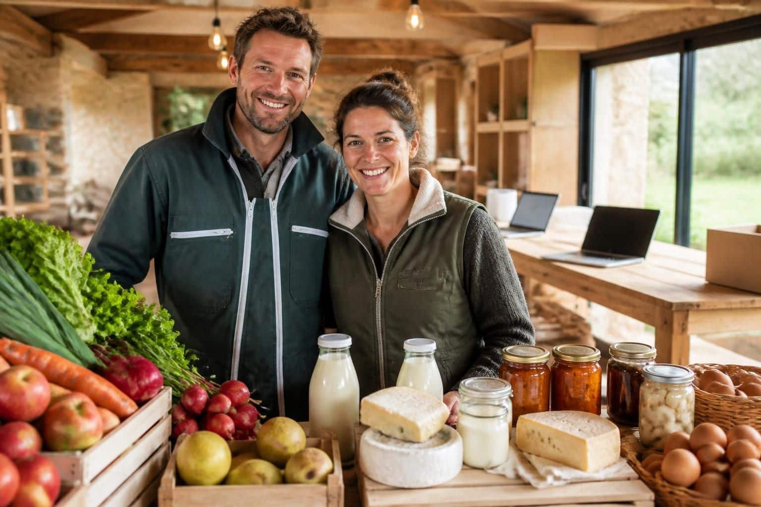 découvrez la boutique en ligne de jérôme et lucile, les agriculteurs stars de l'émission télévisée, et profitez de leurs produits locaux directement chez vous.